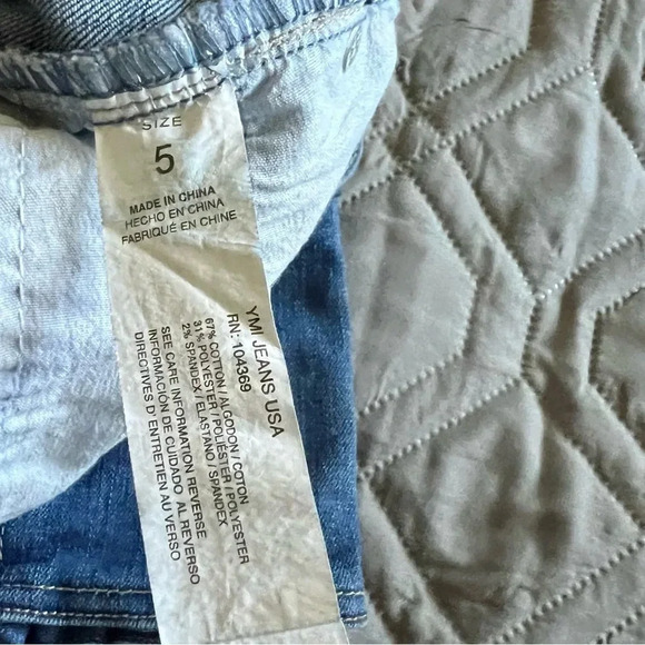 YMI High Rise Wide Leg Double Cargo Jeans Size‎ 5 - Picture 15 of 16